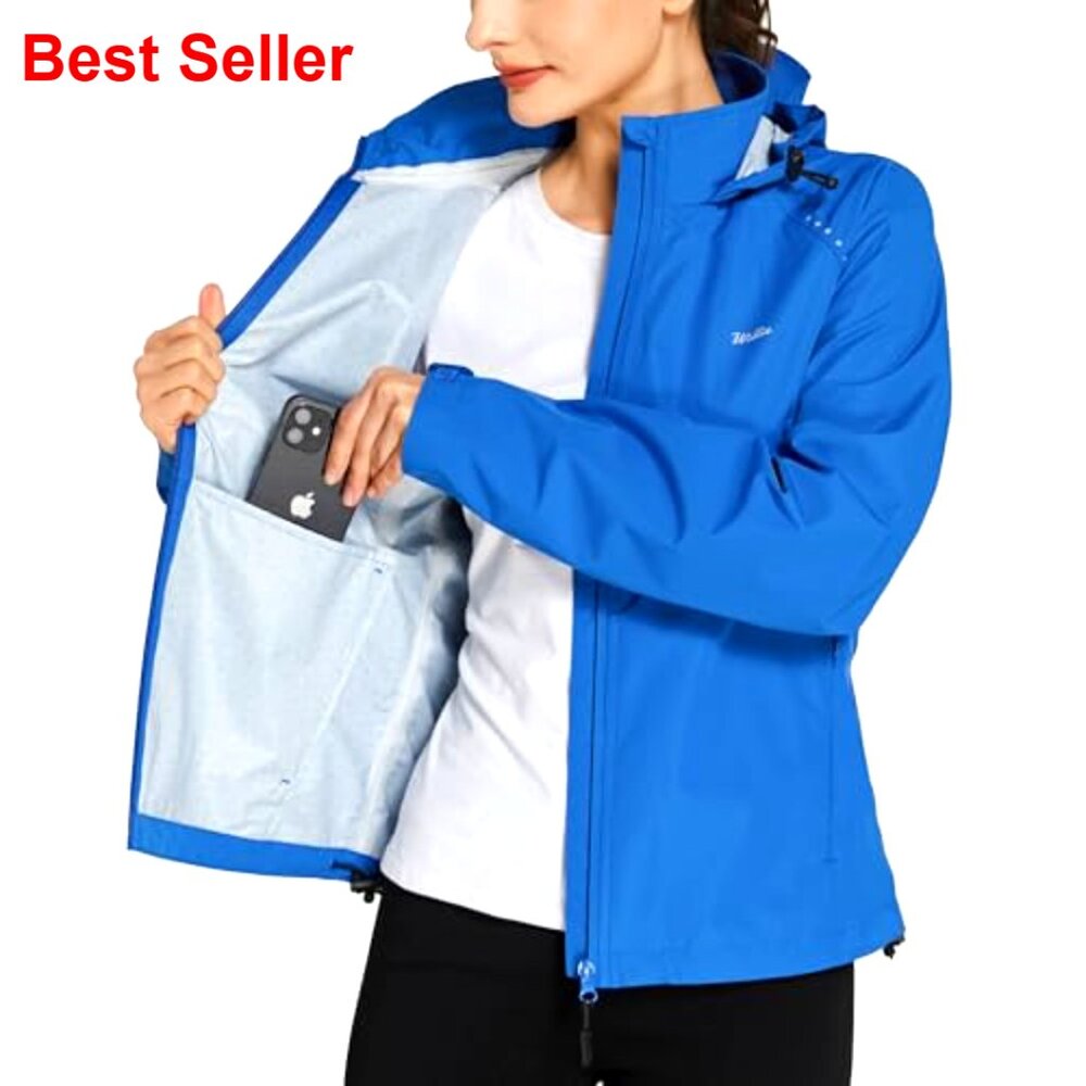 Lightweight Windbreaker Jacket Packable Hooded Wa… - image 2